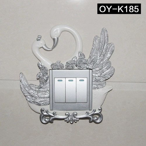 Акриловый переключатель на стену, креативный высокий высококлассный защитный чехол, пылезащитная крышка, декор, европейский стиль