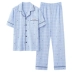 Bộ đồ ngủ ngắn tay nam cotton mùa hè Nanjiren 2023 phần mỏng mới có thể mặc bên ngoài quần áo ở nhà