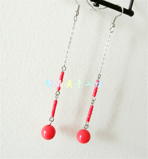 Индивидуальные серьги 天龙八部 阿朱 刘涛 同款cos