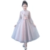 Trung Quốc phong cách cô gái đám cưới fluffy trẻ em sinh nhật buổi tối ăn mặc công chúa váy nhỏ hoa cô gái guzheng đàn piano trang phục