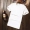 Nam ngắn tay áo thun kích thước lớn mùa hè vòng cổ đáy áo trống màu trắng tinh khiết màu trắng tinh khiết màu đen tay- sơn Hàn Quốc phiên bản tự tu luyện áo polo nam hàng hiệu