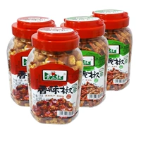 Бесплатная доставка Гуйчжоу Специализированные основные продукты Gui Gui Sanhong хрустящие конфеты Cronelets высыхают и есть чили морской перец 175 г*4 комбинация бутылок