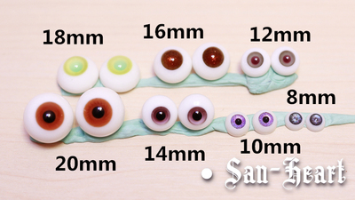 taobao agent 【San-heart】BJD uses glass eye self-made eye spot Clearance 8-20mm random 5 pairs of free shipping