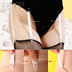 Mei Weimei garter dây đeo vai loại điều chỉnh đơn giản hàng dệt kim khóa vớ màu đen và trắng ống dài vớ giả trượt Nịt Tất
