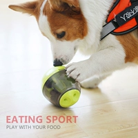 Поворот тумблера, мяч, игрушку для собак, загадка щенка питает плюшевую пищу для собаки медленная еда, маленькое устройство утечки собаки