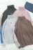 Cao cổ áo len nam cổng gió lỏng mùa thu và mùa đông Hàn Quốc phiên bản của xu hướng cá tính sinh viên áo len couple bf gió áo len áo khoác áo khoác len mỏng Cặp đôi áo len