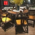Hengyi Hedgekey bàn tròn gỗ hồng mộc gỗ rắn Su Su đồ nội thất lê Trung Quốc ghế ăn gỗ hồng mộc Su đồ nội thất hàng đầu - Bộ đồ nội thất