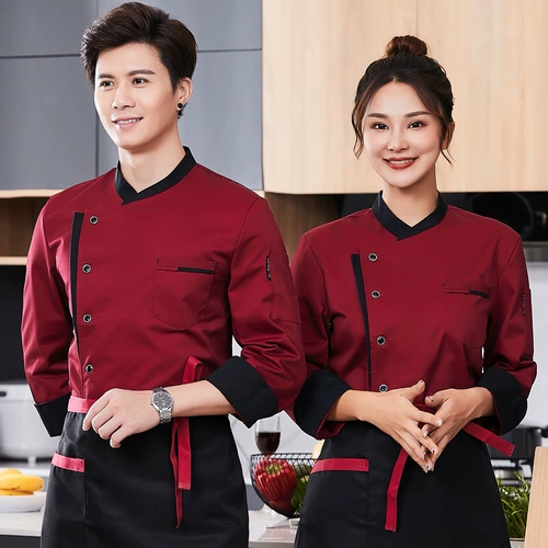 Catering Chef Одежда рабочая одежда мужская лето в новом стиле ресторан кухонная одежда для выпечки