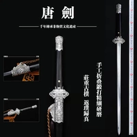 Tang jianlongquan ручной работы с поднятием стальной меч -меча Таунхаус -домик меж перекресток восемь грани ханского меча длинный меч холодное оружие неизвестно