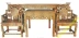 Ganoderma lucidum Ghế Taishi Zhongtang bộ sáu mảnh Vỏ gỗ nguyên khối Bàn cổ Trung Quốc cho Đài Loan Tám bàn bất tử B & B bàn ghế - Bàn / Bàn mẫu bàn ghế gỗ tân cổ điển Bàn / Bàn