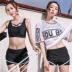 Mùa hè áo tắm nữ chia ba mảnh sinh viên Hàn Quốc thể thao bìa bụng chia ngực nhỏ thu thập slim bãi biển bơi