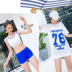 Mùa hè áo tắm của phụ nữ ba mảnh bảo thủ chia sinh viên Hàn Quốc mô hình thể thao bìa bụng slim thu thập bãi biển đồ bơi đồ bơi 2 mảnh cổ yếm	 Bộ đồ bơi hai mảnh