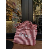 Вместительная и большая красная сумка на одно плечо, шоппер