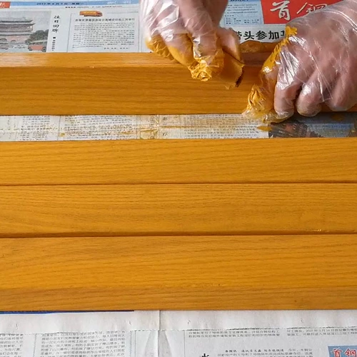 Протирать цвет, раскраска древесный восковой масля
