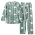 Đồ ngủ nhung san hô nữ mùa thu đông dày cỡ lớn phiên bản Hàn Quốc của bộ đồ flannel tay dài ngọt ngào và đáng yêu đồ bộ thể thao nam Bộ Pajama