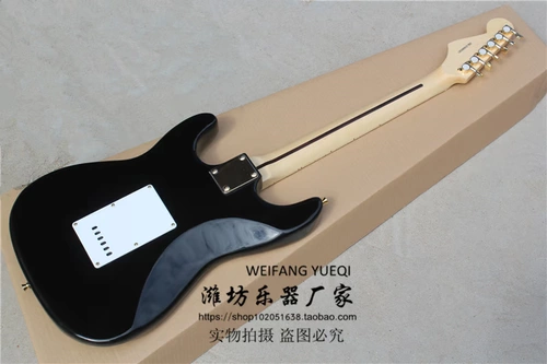 Flyoung ST Электрическая гитара Nikkeling Srv Board Золотые части Золотые части белые бельтемель