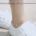 Đẹp bạc 925 sterling vòng chân bạc nữ khí chất chuỗi Hàn Quốc Ngôi sao thời trang Hàn Quốc và kim cương đính kim cương sinh viên vòng đeo chân cho nữ Vòng chân