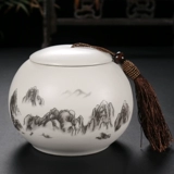 Чай может керамический большой домашний герметичный бак влага -надежный бутик Longjin