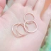 Hàn quốc phiên bản của đuôi vòng 18 k rose gold chỉ số ngón tay titanium thép doanh nhẫn ngón tay nhỏ đơn giản siêu mỏng vòng nữ vài vòng