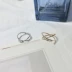 Nhật Bản và Hàn Quốc đơn giản chung nhẫn trang sức thủy triều đuôi vòng kim loại nhẫn nữ retro phụ kiện đơn giản nhẫn 2082 nhẫn dr Nhẫn