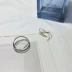 Nhật Bản và Hàn Quốc đơn giản chung nhẫn trang sức thủy triều đuôi vòng kim loại nhẫn nữ retro phụ kiện đơn giản nhẫn 2082 nhẫn dr Nhẫn