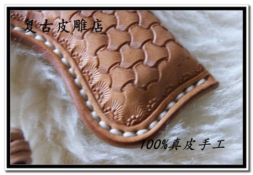 Резная кожаная зажигалка ручной работы, одноразовый чехол, из натуральной кожи