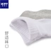 Vớ nam cotton 7-9 tuổi 10 nam sinh tiểu học vớ mỏng mùa xuân và mùa thu đế thấp màu xám đáy thuyền - Vớ