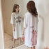 Nightdress nữ mùa hè Hàn Quốc phiên bản sinh viên mới công chúa dễ thương bông ngắn tay áo có thể được đeo bên ngoài phụ nữ mang thai lỏng dài đồ ngủ váy ngủ đẹp Đêm đầm