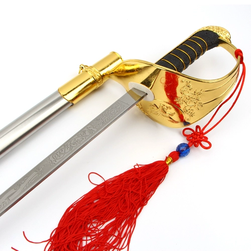 Баннер из нержавеющей стали сталь стальной сталь западный меч ритуал меч рыцарь псевдо -прилиты меча без мечта о доставке.