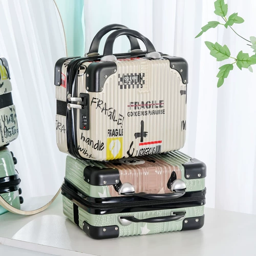 Вместительная и большая окрашенная косметичка для путешествий для ухода за кожей, ящик для хранения, коллекция 2022, 14 дюймов