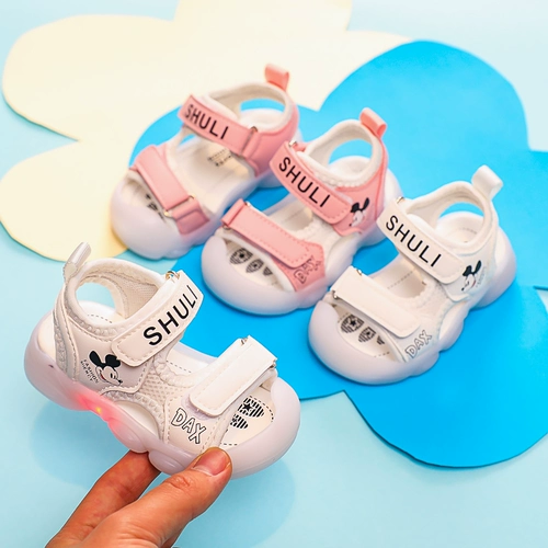 Детские сандалии, нескользящие летние шнурки для раннего возраста, дышащая детская сумка подходит для мужчин и женщин, пляжная обувь, мягкая подошва, коллекция 2022