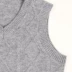 Teen len vest nam V-cổ xu hướng sinh viên lỏng cashmere đan vest không tay áo len vest vest áo len cardigan nam Dệt kim Vest