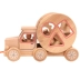 Trẻ em bé và trẻ nhỏ hình dạng phù hợp với đồ chơi xây dựng khối chàng trai 1-3 tuổi và trẻ em gái món quà nhỏ kéo Trailer Đồ chơi bằng gỗ