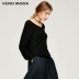 Vero Moda V-cổ thiết kế thả vai áo len phù hợp với tay áo -316413523 Áo len cổ chữ V