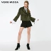 绫 致 | Vero Moda2019 ve áo da lợn mới ngắn 襟 áo khoác da nữ dây đeo | 318310519 - Quần áo da ao khoac da Quần áo da