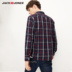 JackJones Jack Jones cotton nam kiểm tra áo sơ mi dài tay E | 217105501 áo sọc caro Áo