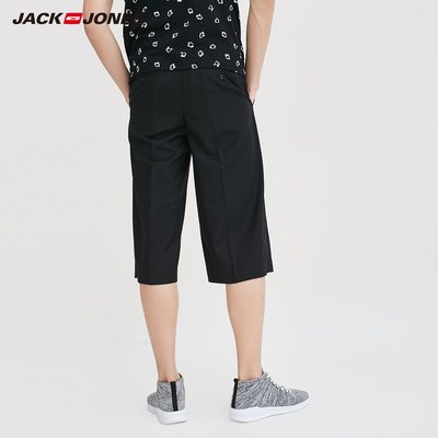 JackJones Jack Jones nam màu rắn bảy điểm quần short giản dị E | 217115507 ngố jean nam 3/4 Jeans