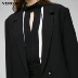 Vero Moda mới vành đai cá tính đi lại phù hợp với áo gió | 317121523 áo phao nữ dáng dài Trench Coat
