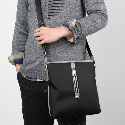 Водонепроницаемая сумка, мужская сумка на одно плечо, сумка через плечо для отдыха, нейлоновый рюкзак, ткань оксфорд, в корейском стиле