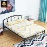 Мебель для туалиантана железная кровать стальная кровать yiantan железной кровать экологическая железная кровать односпальная кровать с двуспальной кроватью 1.5 Бесплатная установка пакета доставки