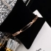 Cửa hàng thời trang châu Âu và châu Mỹ thép titan vàng hồng đen vòng tay hoang dã nữ mô hình vòng đeo tay mới vòng đeo tay trang sức không gây dị ứng vòng trầm hương Vòng đeo tay Cuff
