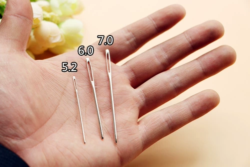 Домохозяйственная игла с большим глазом шелковая лента вышитая игла