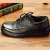 [Tăng] Giày Chef Zhuangyan Bảo vệ chống dầu Giày làm việc Giày nam Casual Casual Giày bảo hiểm lao động đen 
