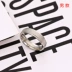Chữ tùy chỉnh Scrub nhẫn nữ cặp đôi một sinh viên Nhật Bản và Hàn Quốc đơn giản bằng thép titan hipster ngón trỏ nhẫn cặp pnj Nhẫn