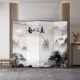 khung bảo vệ cửa sổ Tùy chỉnh 
            mới theo phong cách Trung Quốc phong cảnh màn hình gấp di động phân vùng màn hình phòng khách văn phòng chặn gỗ rắn mái hiên nhà màn hình gấp khung cửa gỗ