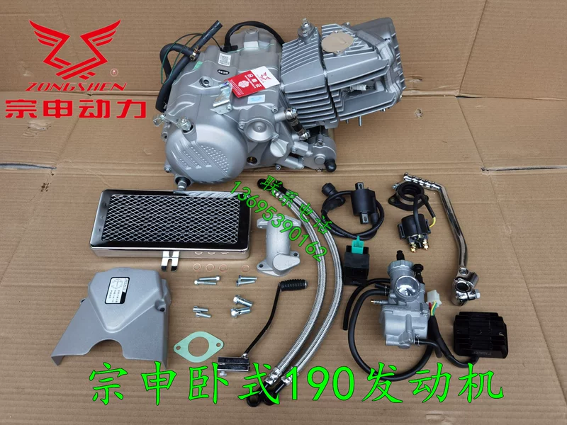 Zongshen W190 Hile -Холодная холодная электрическая пусковая пятискоростная Garway Cross -мотоцикл пляжная машина картинг двигатель