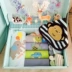 Bé hộp quà tặng bé bộ quà tặng hộp sơ sinh nguồn cung cấp quần áo quà tặng trăng tròn quà tặng haber bông mùa xuân và mùa hè
