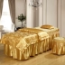 Cao cấp vẻ đẹp giường bao gồm bốn bộ thẩm mỹ viện ren giường bìa màu tím giường massage ban hành tùy chỉnh thang đầu vuông Trang bị tấm