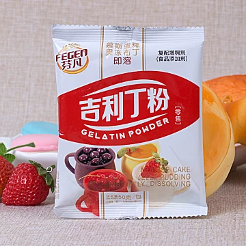 吉利丁粉食用鱼胶片明