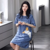 Летняя пижама, шелковая черная хлопковая юбка, большой размер